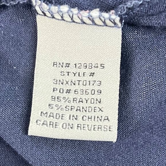 Bailey Blue Womens Dress Blue Scoop Neck Kerchief Hem Size Medium - Picture 6 of 7